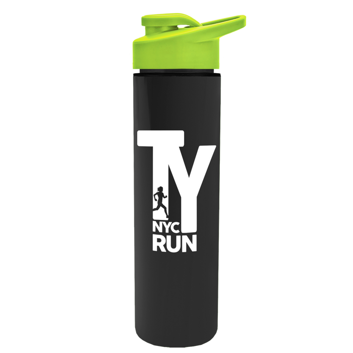 USA Made Garyline® Chiller Double-Wall Insulated Bottle with Drink-Thru Lid - 16 oz