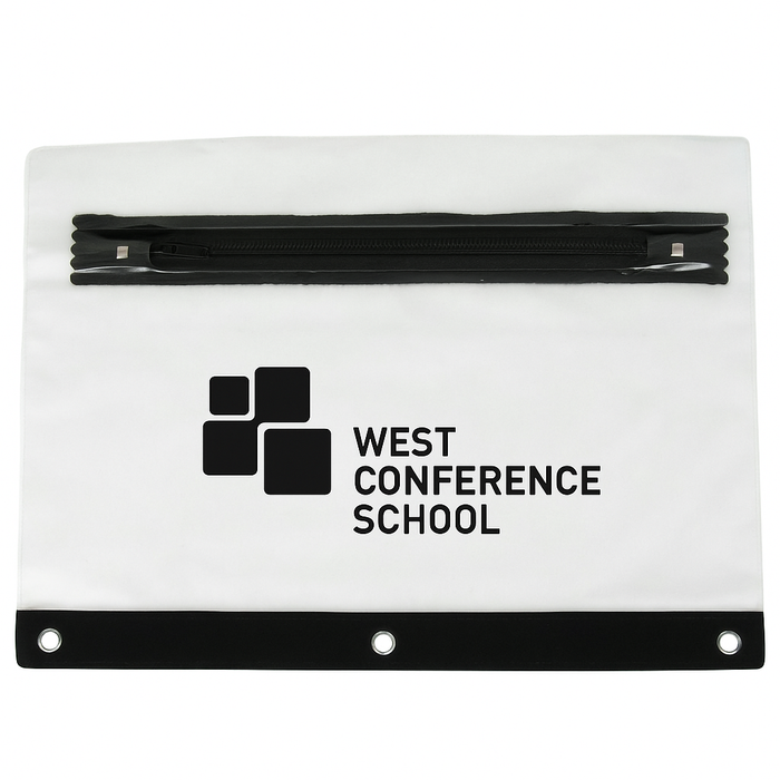 Frosted 3-Ring Pencil Case