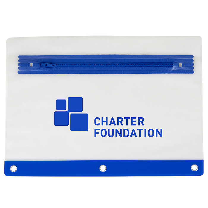 Frosted 3-Ring Pencil Case