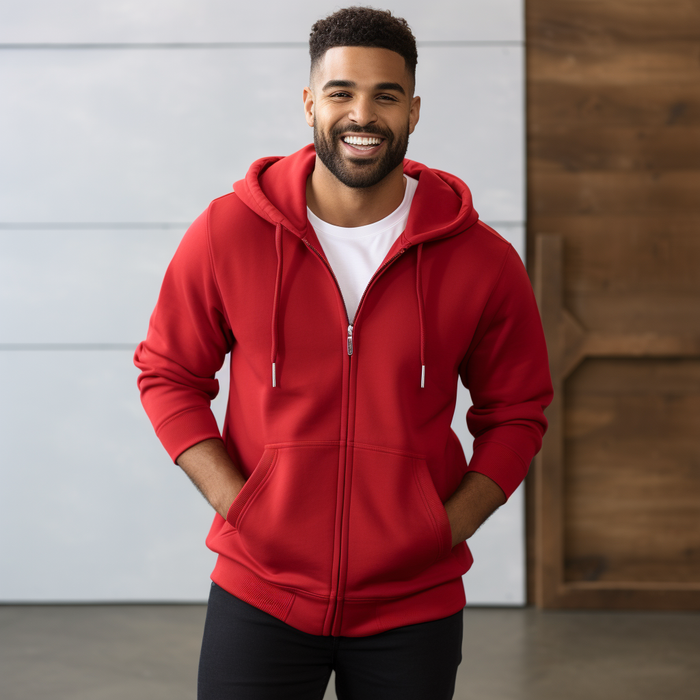 Canadian Made Classic Hooded Sweater: Full Zip