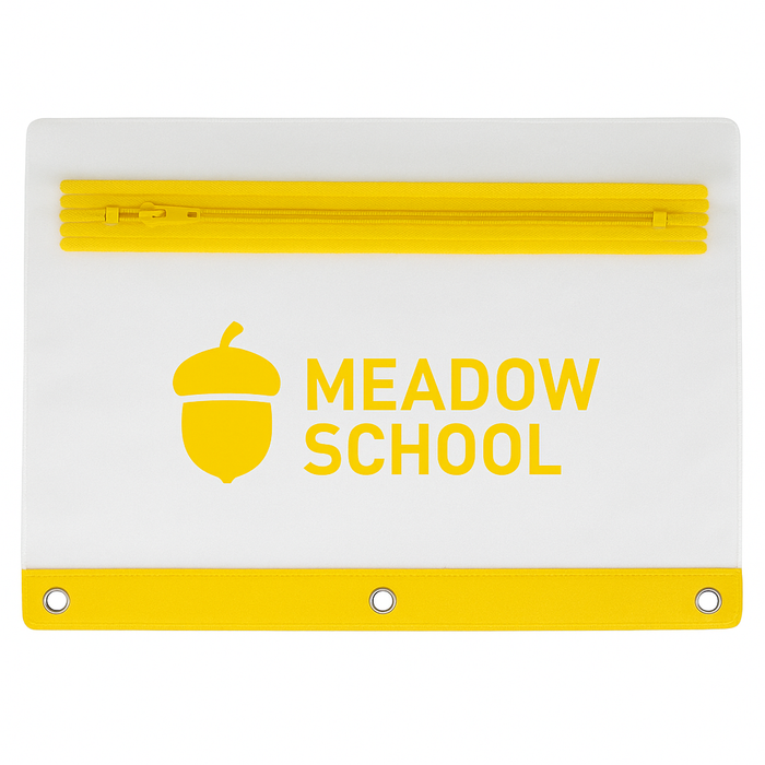 Frosted 3-Ring Pencil Case